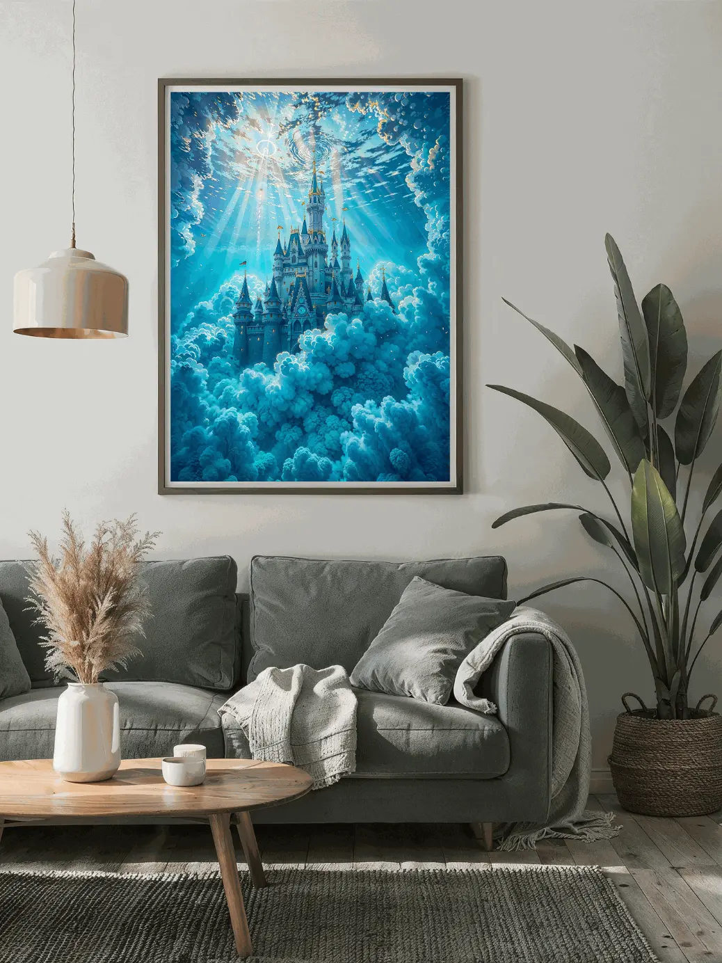 Mystical cloud kingdom digital download wall print