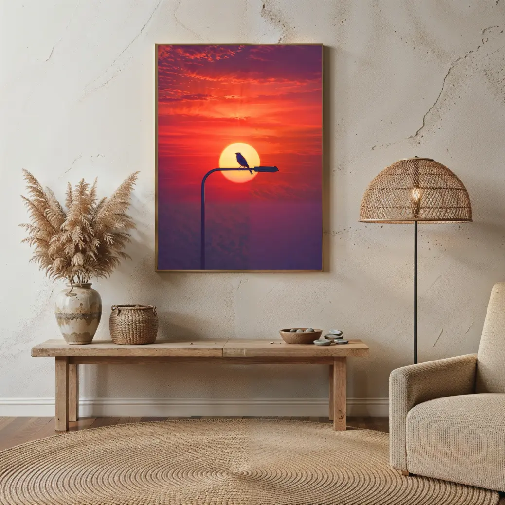 A visual guide showing the 2:3 ratio print sizes. Five frames in sizes 8x12, 12x18, 16x24, 20x30, and 24x36 are displayed to help customers visualize the scale of the digital art on their own wall.